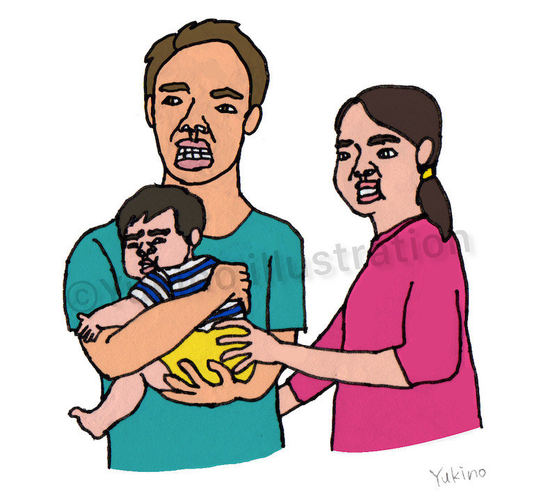 赤ちゃんと夫婦 イラストレーターyukinoのwebsite