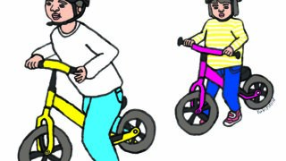 幼児自転車ストライダー子供イラスト