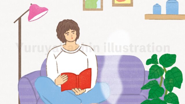 装画扉絵女性部屋